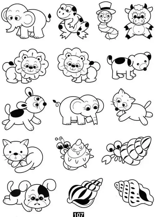 干货!各种小动物100种简笔画法,快收藏起来,留着空闲临摹学习