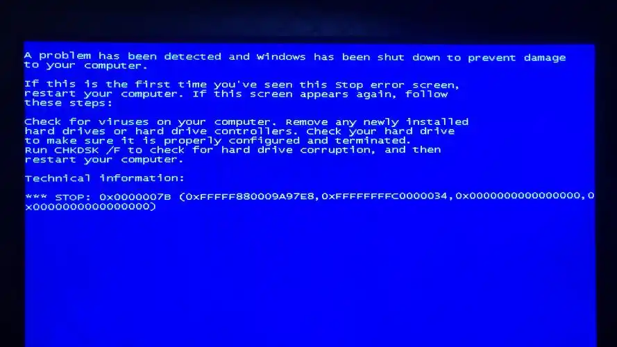 救救孩子电脑蓝屏了