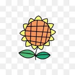 花简笔画彩色牵牛花简笔画彩色