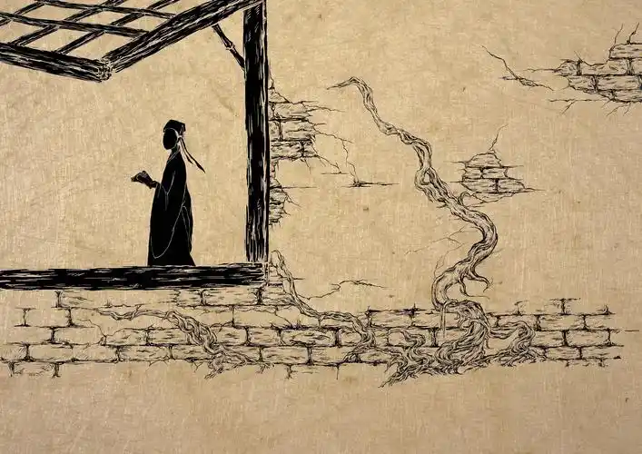 聊斋志异之小倩黑白插画习作