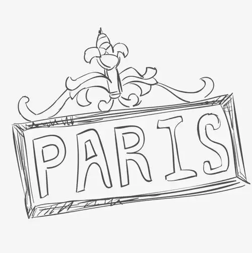 paris艺术字矢量图