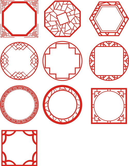 古代传统窗户边框