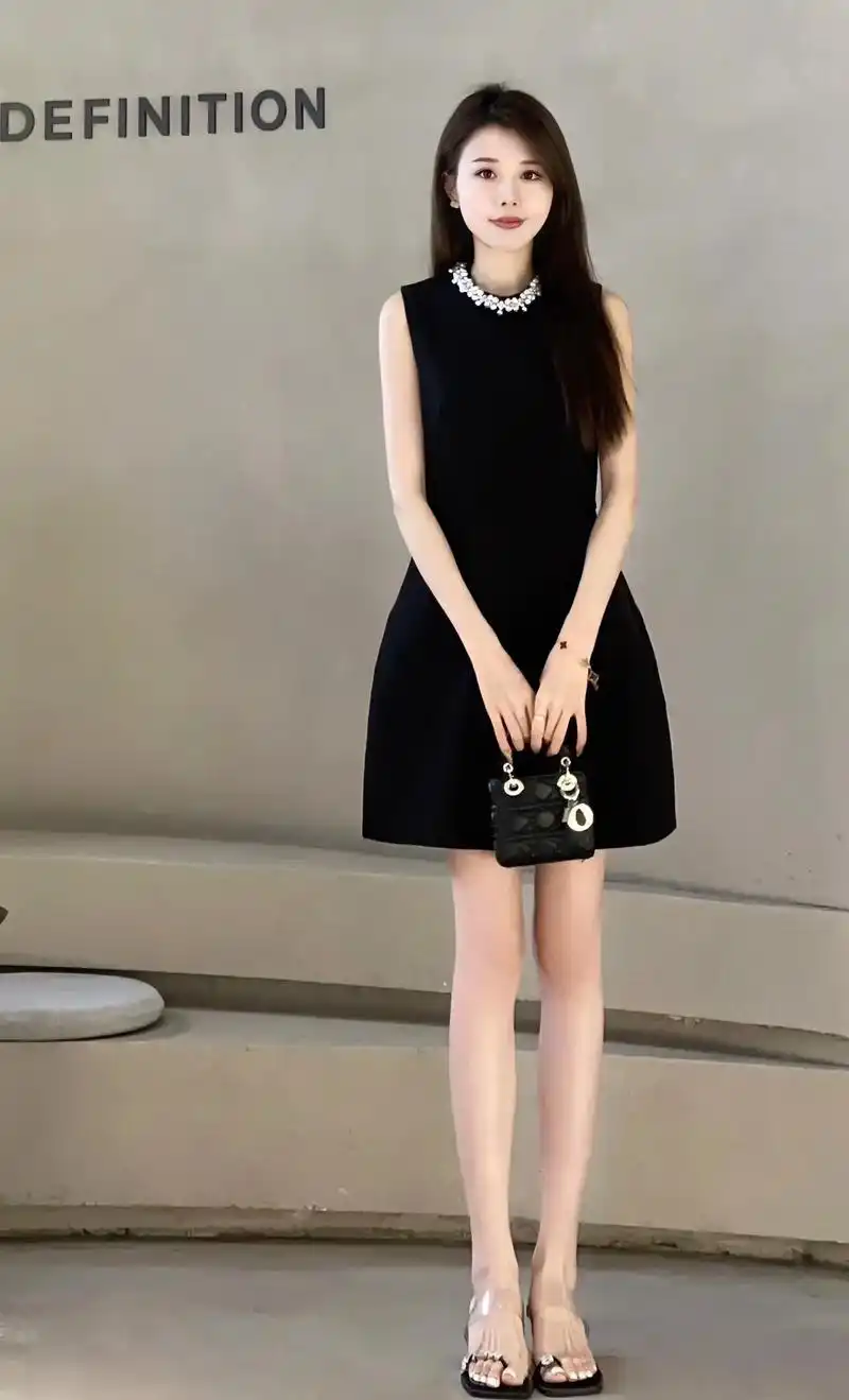 这款女装连衣裙2024新款,法式时尚设计,带着浓浓的法式气质