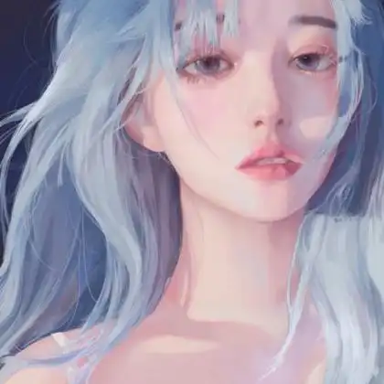 手绘头像女生霸气冷艳