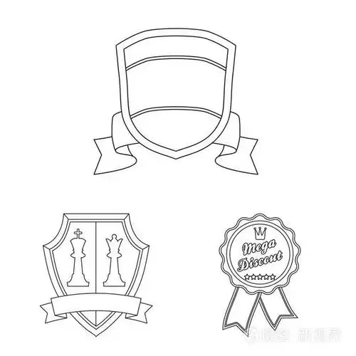 插画 徽章和徽章符号的向量例证.股票标志和贴纸矢量图标集.eps