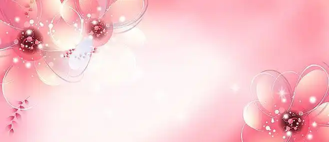 粉色,淡雅,浪漫,花卉,彩妆背景,幸福,海报banner,梦幻图库,png图片