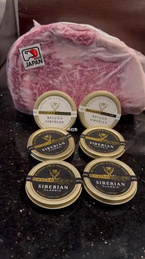 a5宫崎和牛鱼子酱白鱼子酱