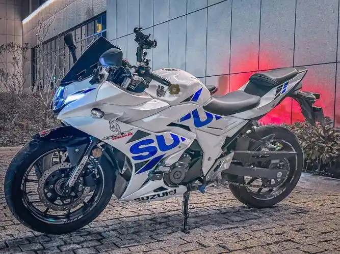 白色也很帅啊就很好看啊#铃木gsx250  #铃木gsx250冰川白