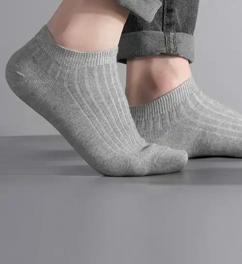 七匹狼男士袜子春夏季薄款纯棉双针棉袜男全棉吸汗透气男生短袜ins潮