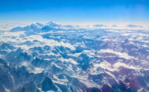 俯瞰喜马拉雅山脉