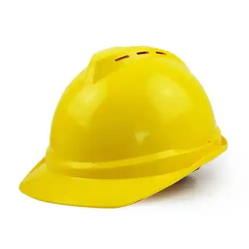 v型透气防砸抗冲击安全头盔 建筑工地工程监理电力施工安全帽 "