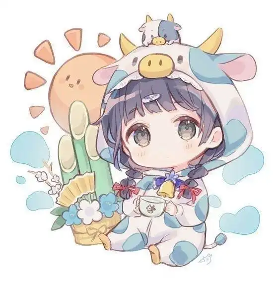 绘画素材|简单易画的萌系q版人物,是不是超级可爱!