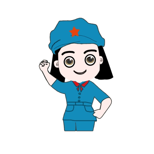 建军节小红军png下载图片