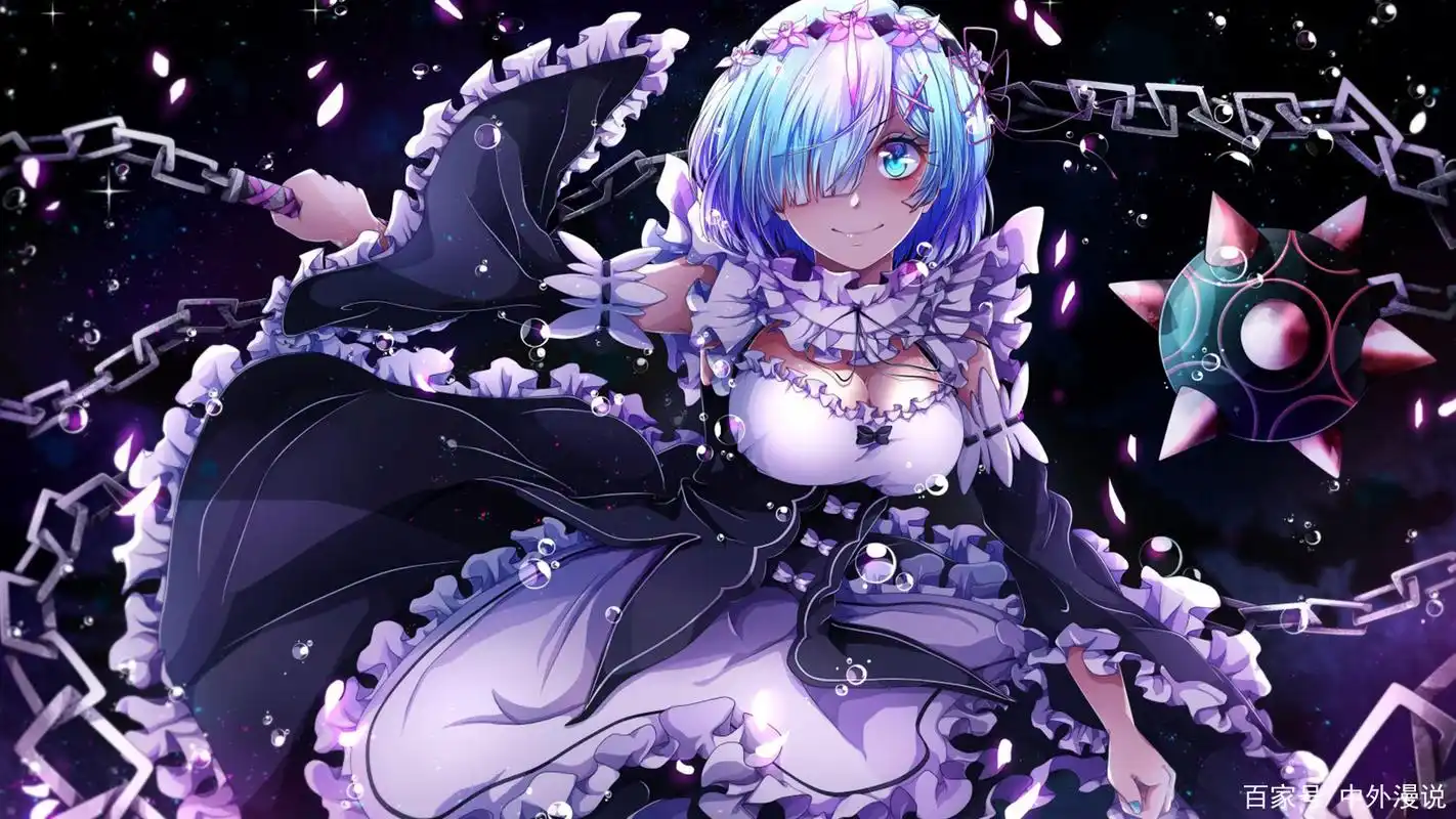 精品插画分享,《re零》女仆雷姆化身电脑壁纸,可爱迷人,萌萌哒