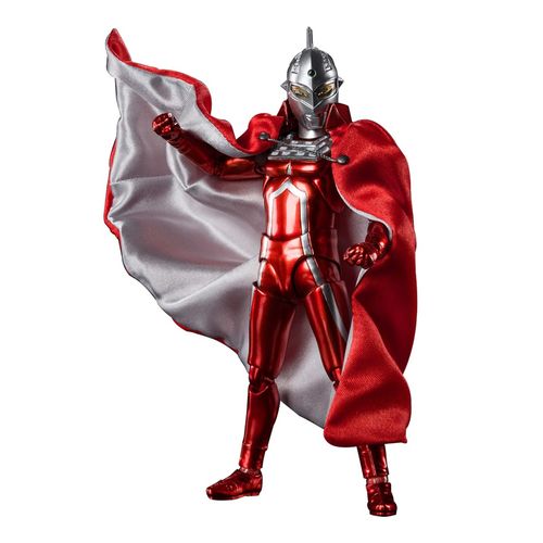 赛文奥特曼 55周年 带披风 电镀 七爷 seven 超人7号 shf模型