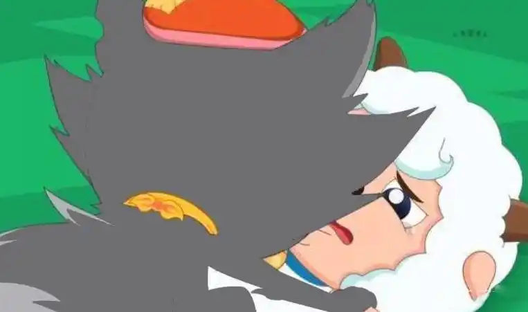 喜羊羊终于被灰太狼吃掉,灰太狼喜极而泣,网友:灰太狼不如小狗