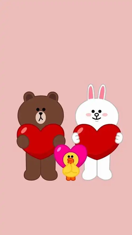 布朗熊可妮兔line