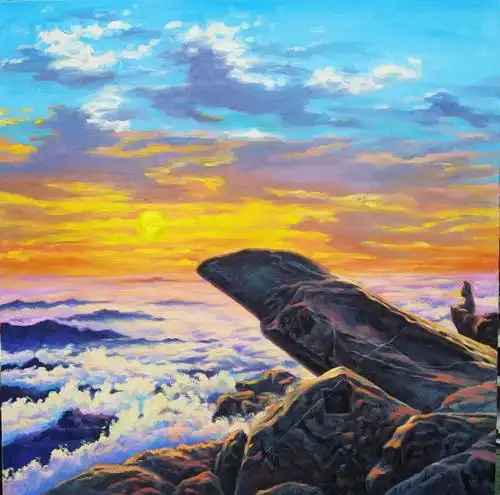 泰山油画家步兵 - 美篇