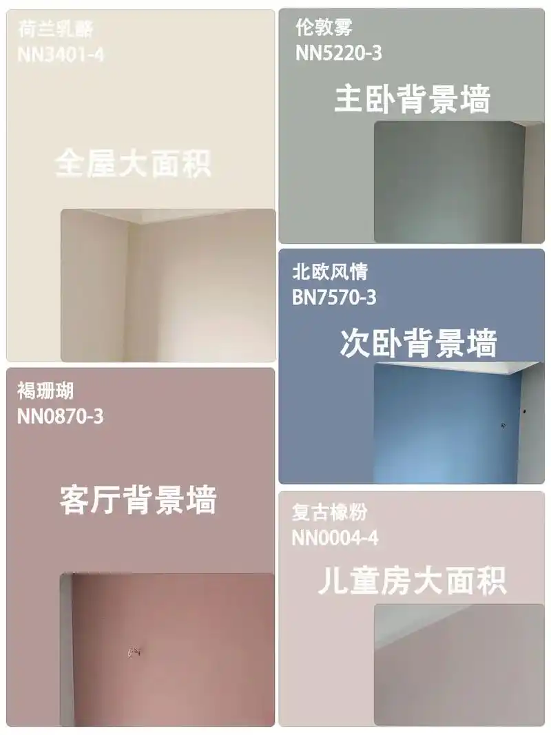 立邦全屋乳胶漆配色方案97 实拍图参考#装修 #装修细节 # - 抖音