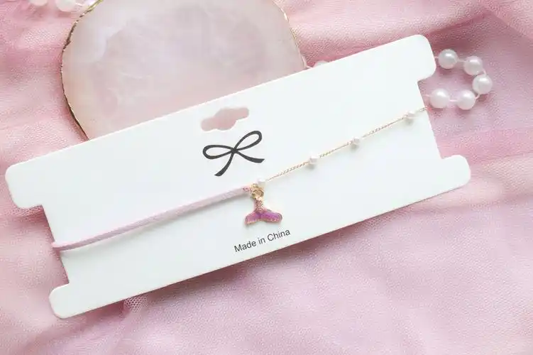 新款日韩饰品少女紫色人鱼姬尾巴吊坠颈链choker项圈锁骨链项链女