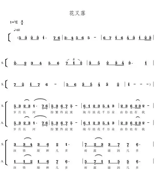 伴奏音频 1:童声 女声 混声 二声部 三声部 四声部 阿卡贝拉 合唱简谱