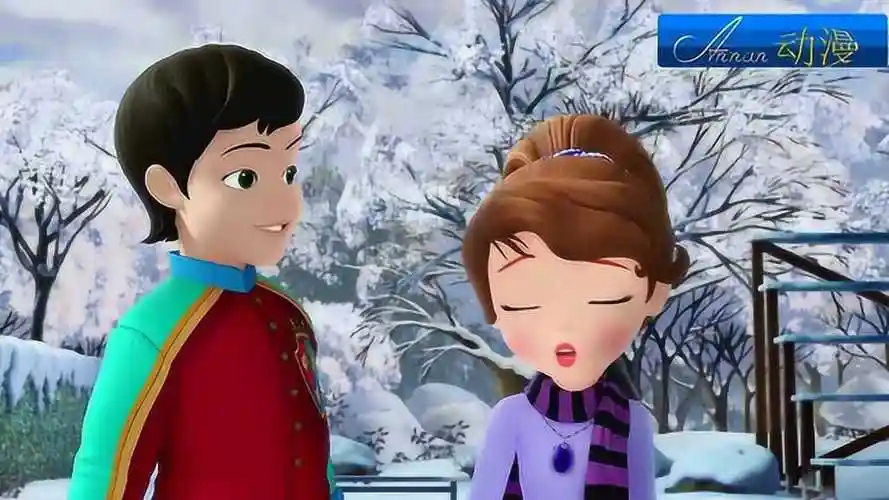 小公主苏菲亚雨果和苏菲亚一起组成冰舞的搭档参加表演