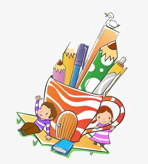 彩色卡通儿童手绘装饰图案