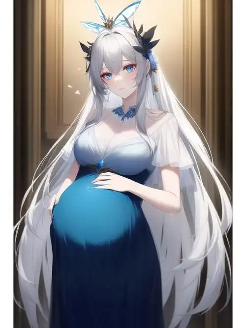 等雨,也等你@小红书#寻找小红书绘画大神#二次元#ai绘画#怀孕#动漫