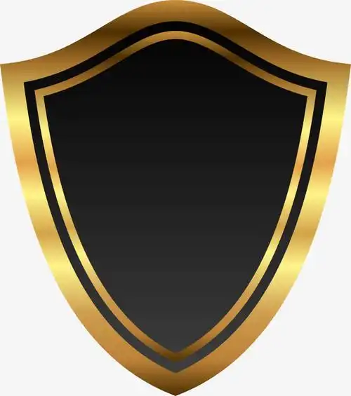 金色闪耀盾牌素材免费下载_觅元素