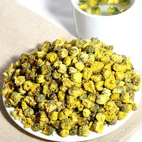 贡苑 茶叶 花草茶 桐乡胎菊花 菊花茶杭白菊 胎菊花干 102g/罐