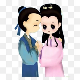 卡通人物许仙白娘子