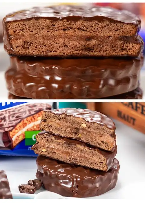 俄罗斯russia三明治巧克力夹心饼干konti网红进口食品好吃小零食