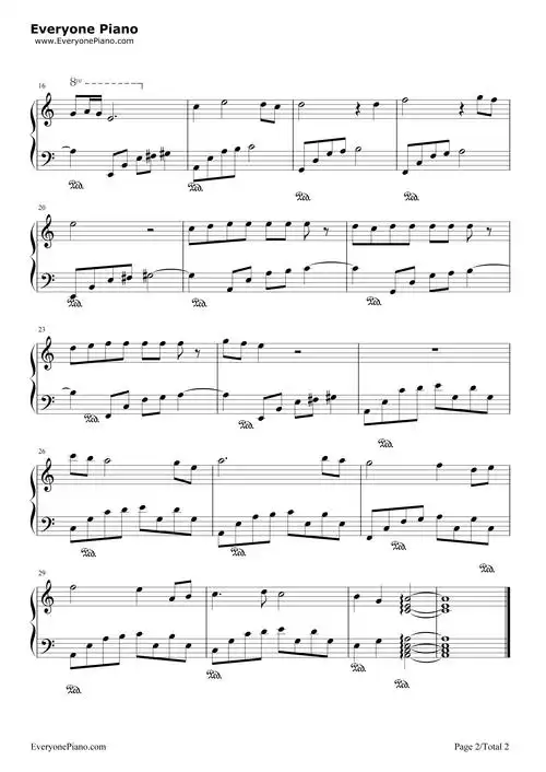 失恋进行曲钢琴简谱 - 曲谱歌词网