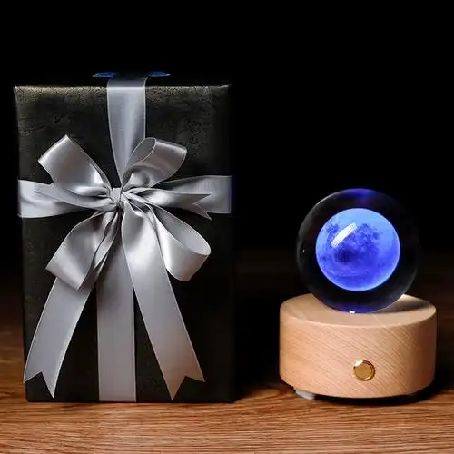 十二星座白羊座蓝牙月球星空发光水晶球创意儿童生日礼物送女朋友