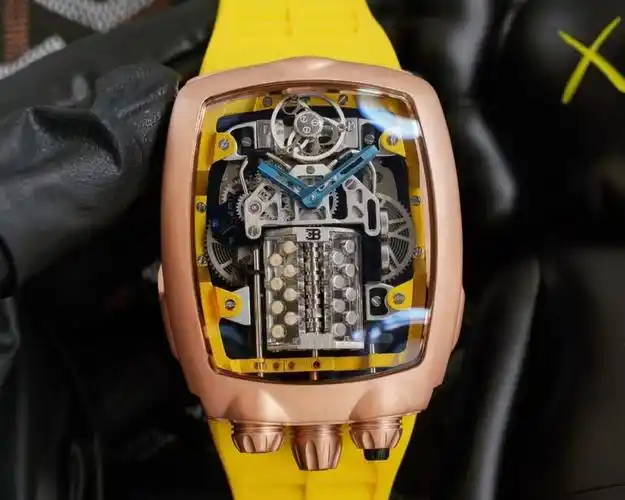 布加迪威龙联合jacob&co(捷克豹)推出——tourbi llon腕表 腕表尺寸54