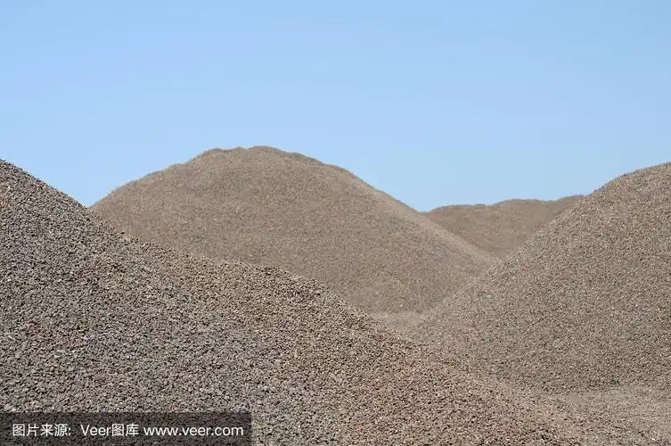 成堆的砾石