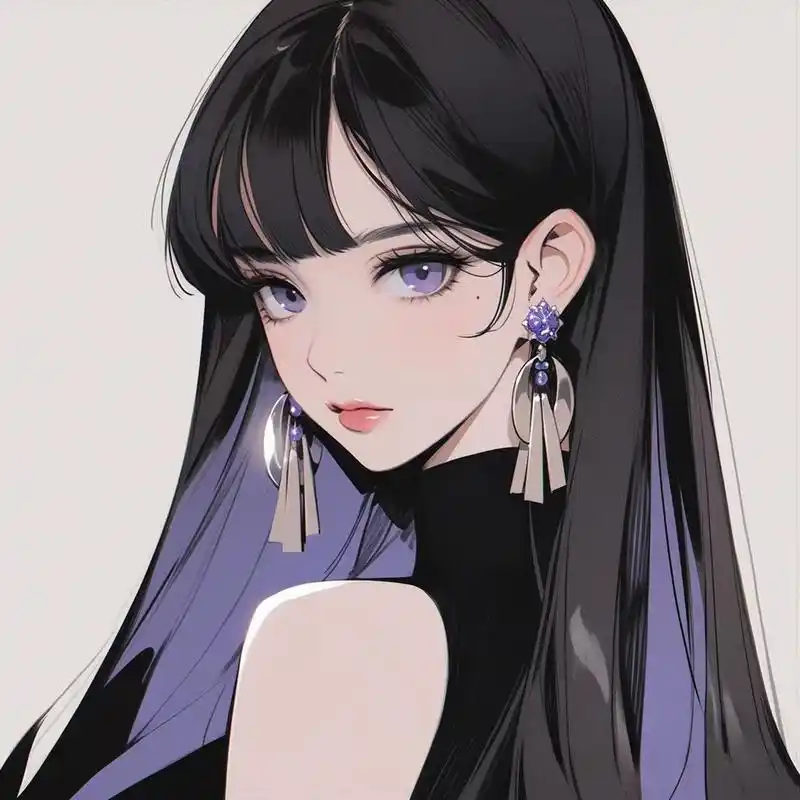 紫色系御姐风 #二次元# #ai共创计划# #ai绘画