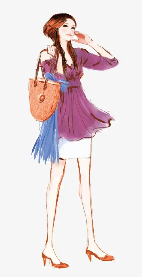 矢量时尚少女