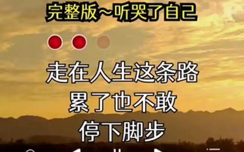 心里有苦没人知道,心中的痛没人能懂,心中的无奈没人理解,感觉累了就