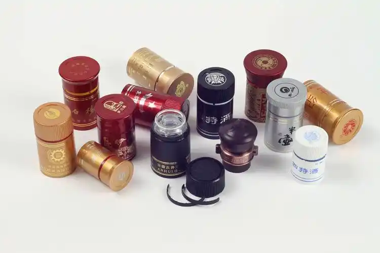 铝塑料螺丝 ropp 瓶盖瓶盖塑料不可再灌装伏特加,威士忌, 葡萄酒