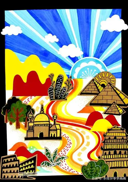 儿童画教程|开启历史文化之旅——辉煌的丝绸之路
