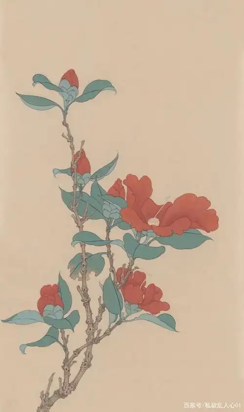 一组精美的工笔画