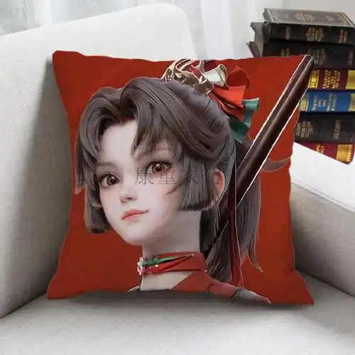 新英雄云缨周边抱枕王者荣耀新皮肤来图定制男女生礼物床靠枕头1135
