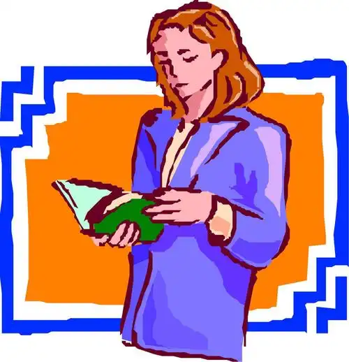 讲课老师卡通图片