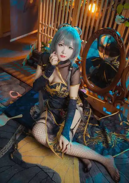 《金丝雀》旗袍洛天依cos - cosplay - 胖科笔记