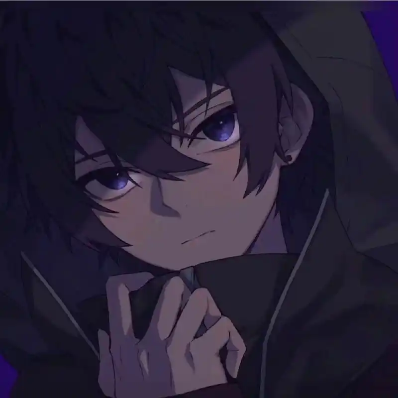 emo动漫男头 总感觉很喜欢第一张,哪种安静又孤独的感觉