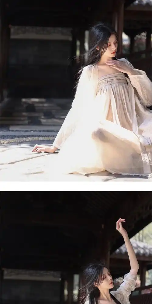 【令壹】席纱吐云 双层网纱刺绣中式改良汉服抹胸裙齐胸长裙