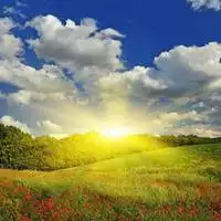 美丽的大草原阳光风景头像_微信头像图片大全