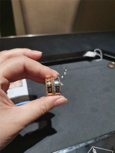 vca/梵克雅宝 perlée万花筒戒指18k玫瑰金签名款指环情侣对戒女