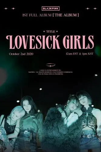 blackpink首张正规专辑主打曲《lovesick girls》,主打迷失的青春形象